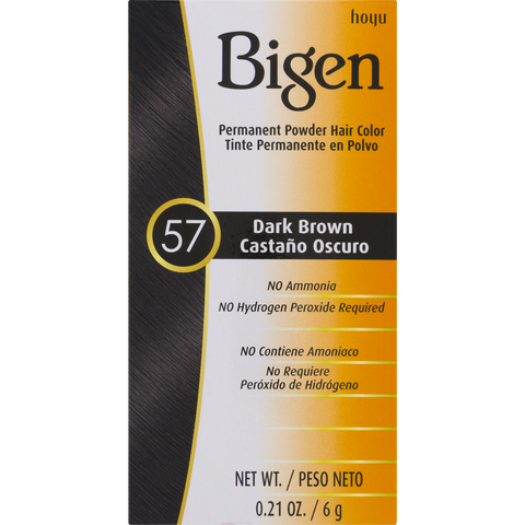 BIGEN HAIR COLOR 57 DARK BRWN