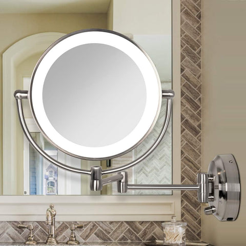 ZAD LED WALL MIRR 1/10 NICKEL
