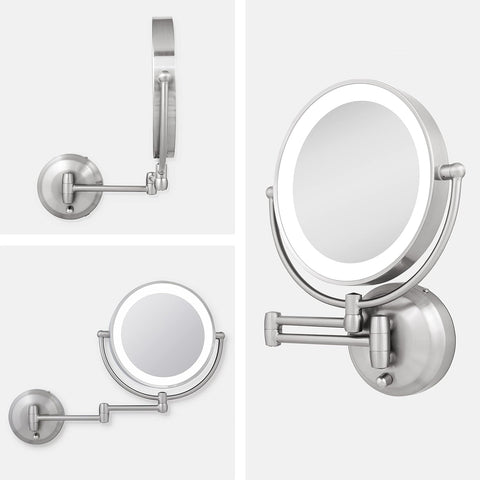 ZAD LED WALL MIRR 1/10 NICKEL