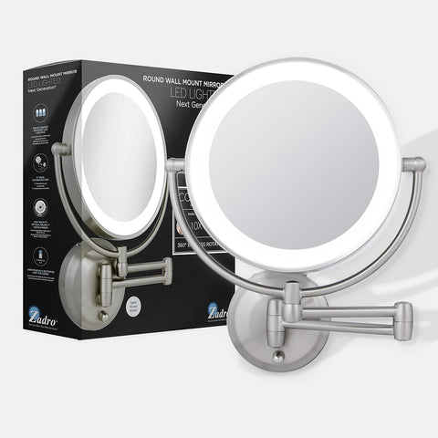 ZAD LED WALL MIRR 1/5 NICKEL