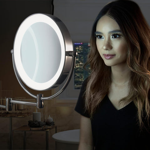 ZAD LED WALL MIRR 1/5 NICKEL