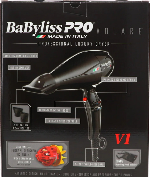 BABYLISS VOLARE TURB FERR BLK